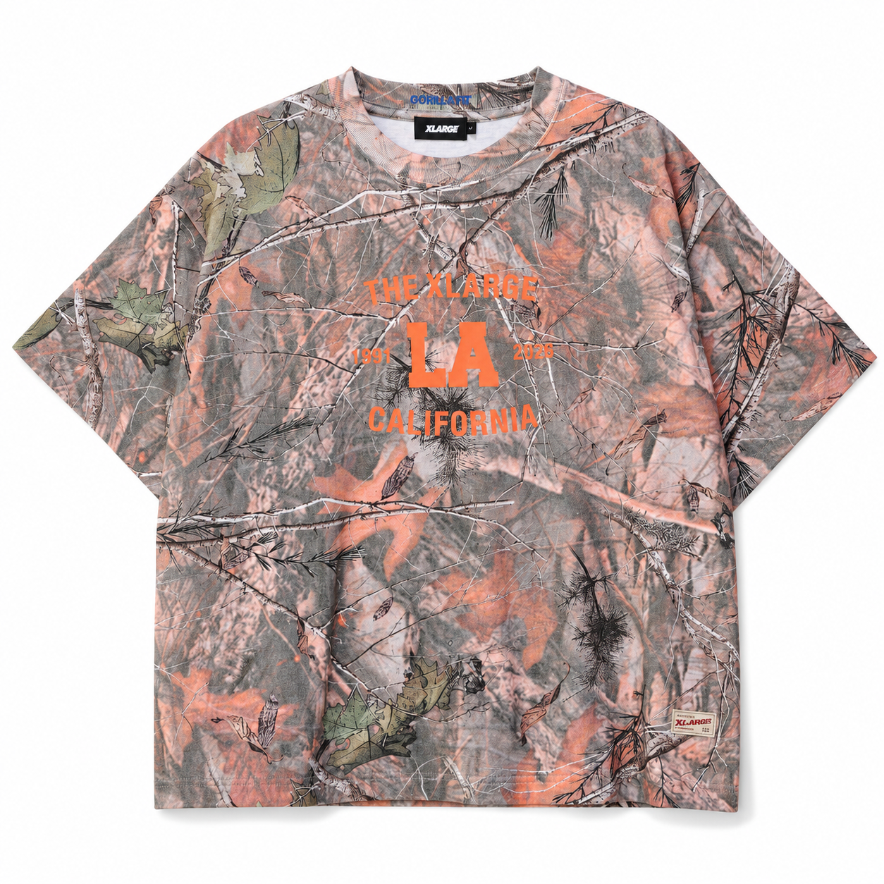XLARGE - LA CAMO GORILLA FIT TEE - REAL TREE CAMO