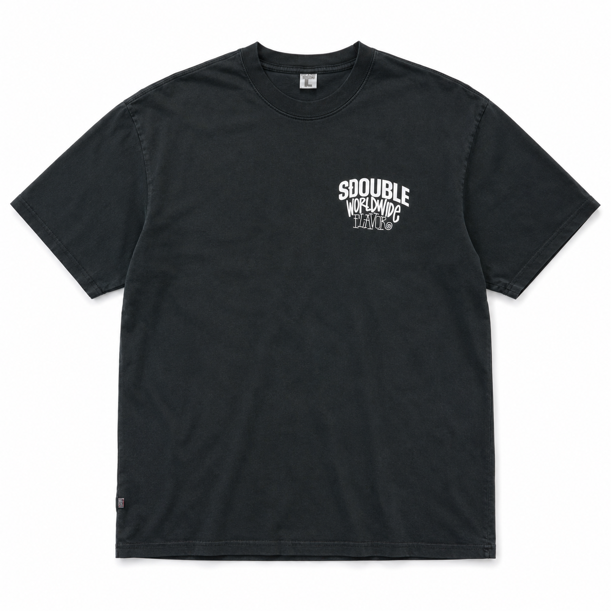 S-DOUBLE - FLAVOR T-SHIRT - OVERDYE BLACK