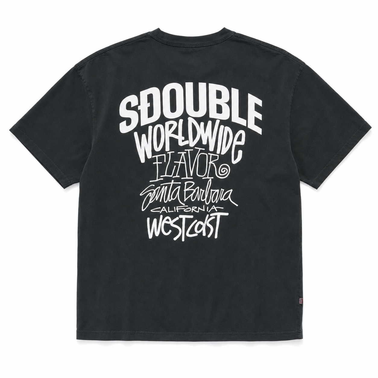 S-DOUBLE - FLAVOR T-SHIRT - OVERDYE BLACK