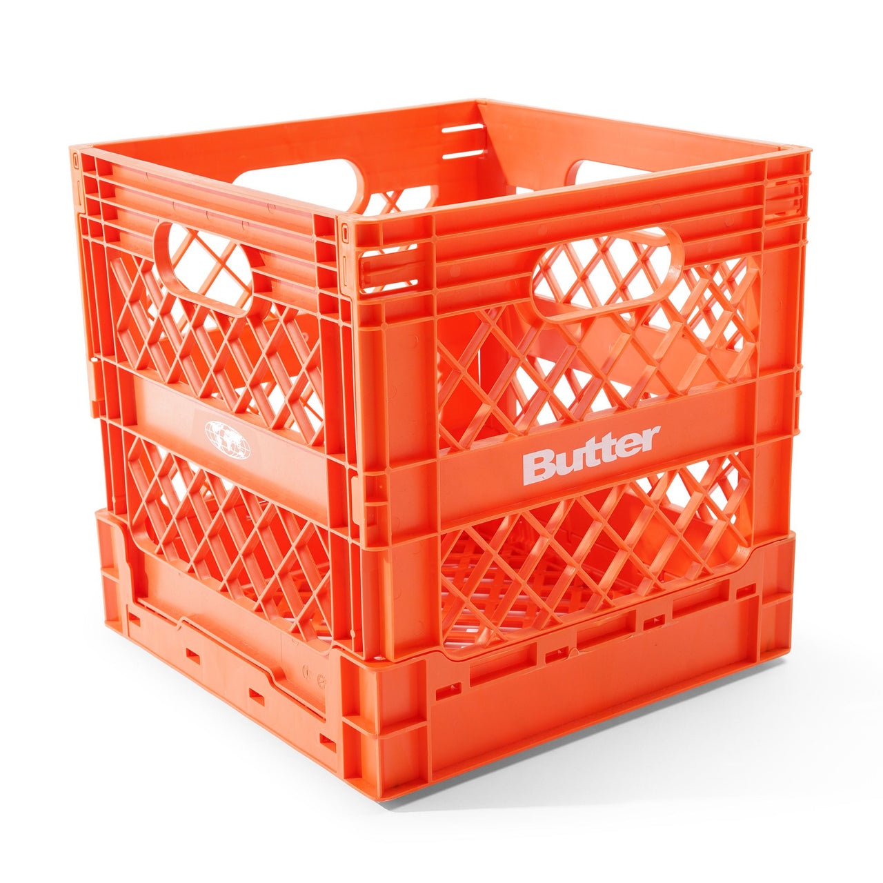 BUTTER GOODS -  COLLAPSIBLE RECORD CRATE - ORANGE