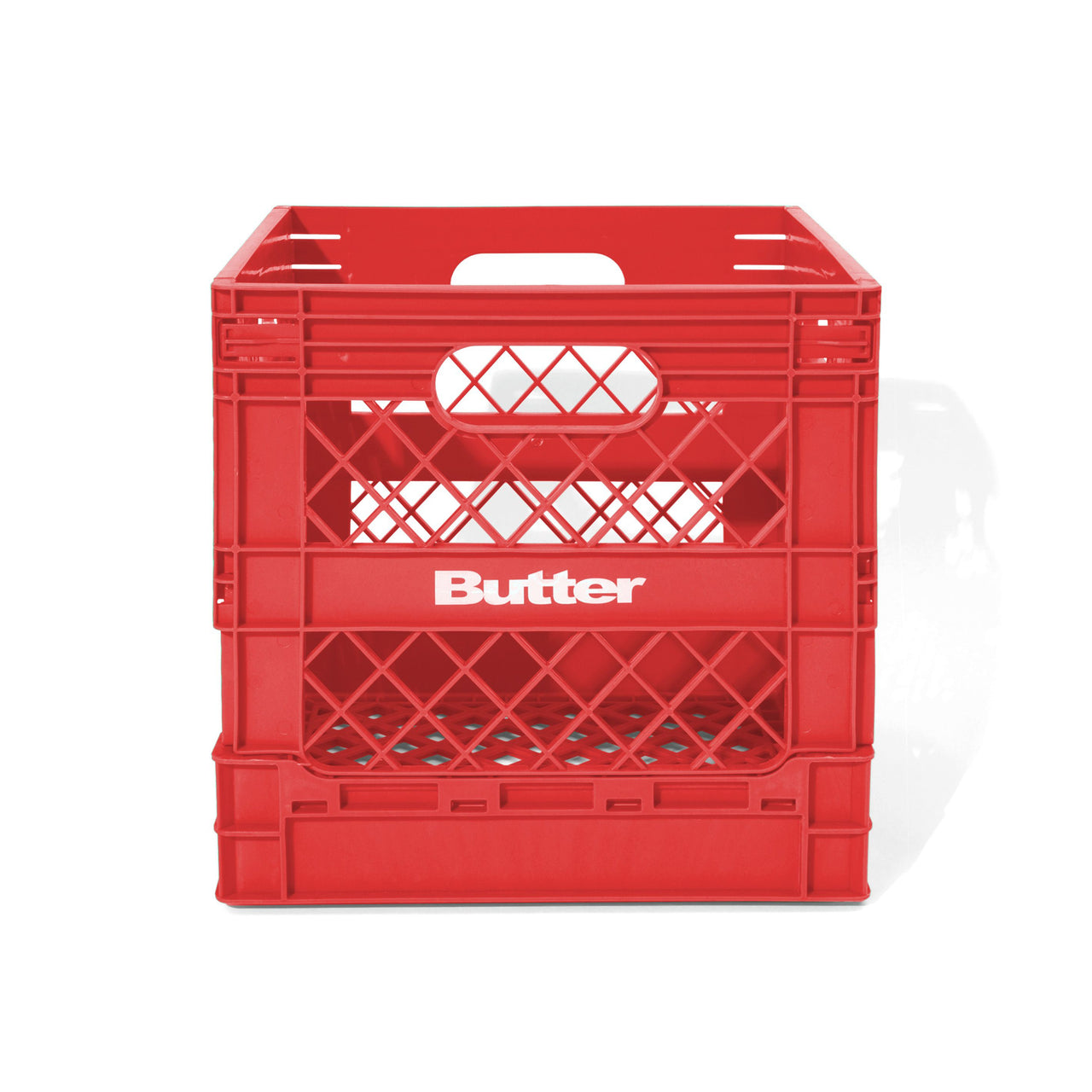 BUTTER GOODS -  COLLAPSIBLE RECORD CRATE - RED