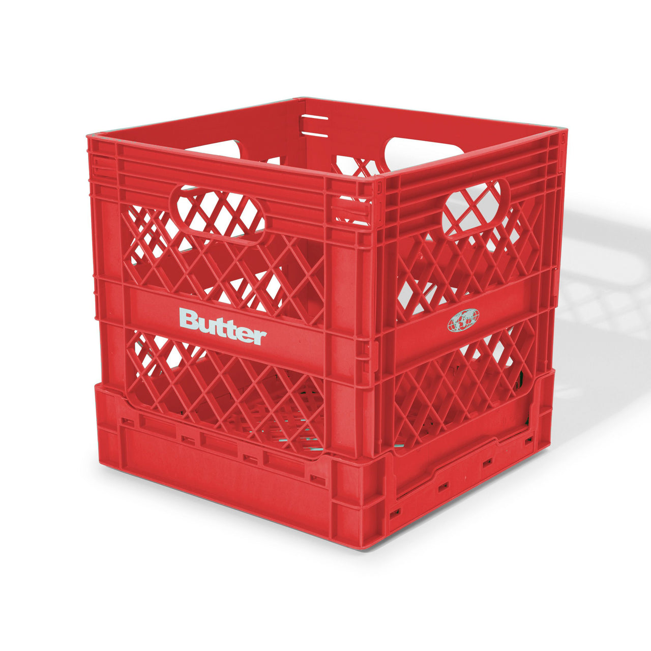 BUTTER GOODS -  COLLAPSIBLE RECORD CRATE - RED