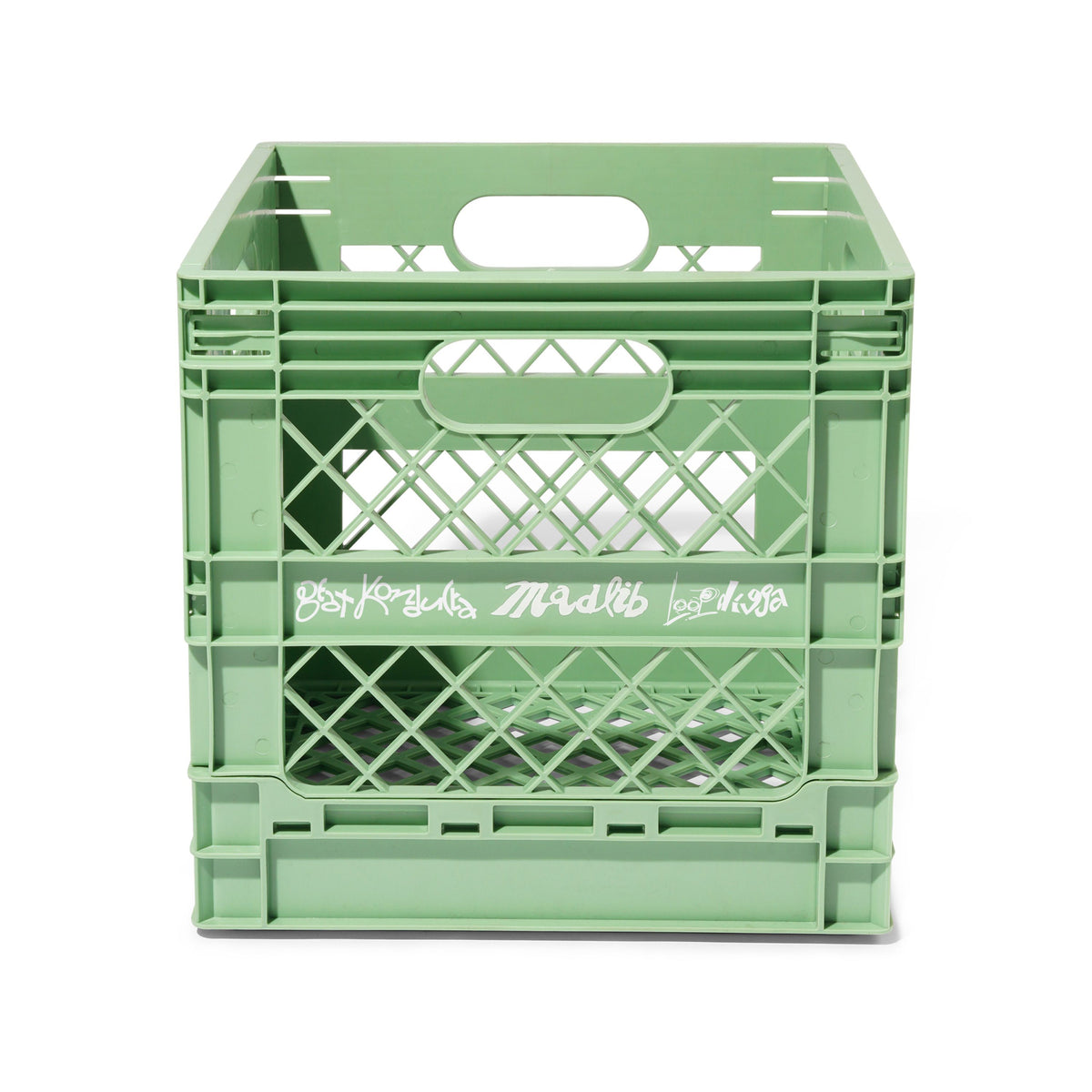 BUTTER GOODS X MADLIB - COLLAPSIBLE RECORD CRATE - SAGE