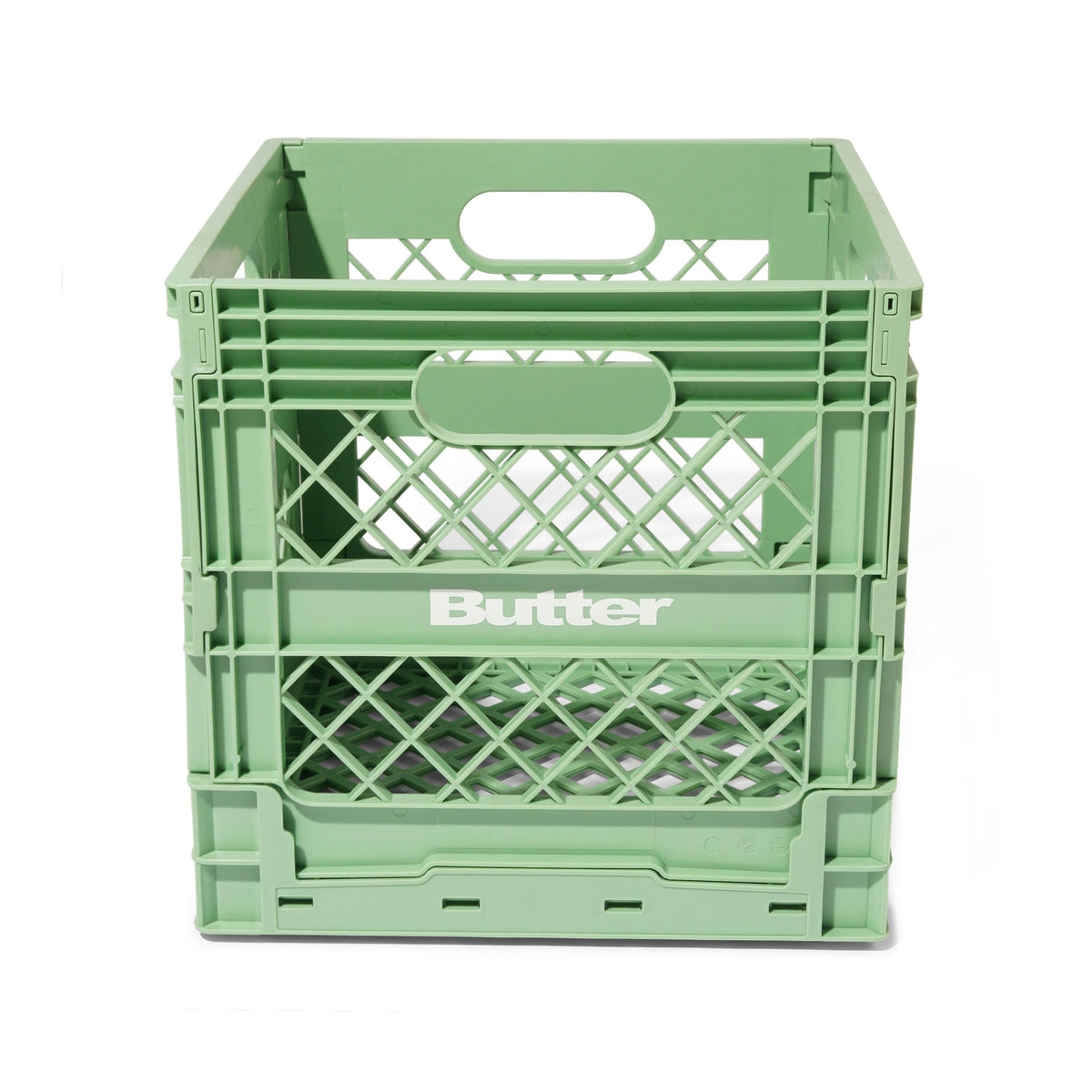 BUTTER GOODS X MADLIB - COLLAPSIBLE RECORD CRATE - SAGE
