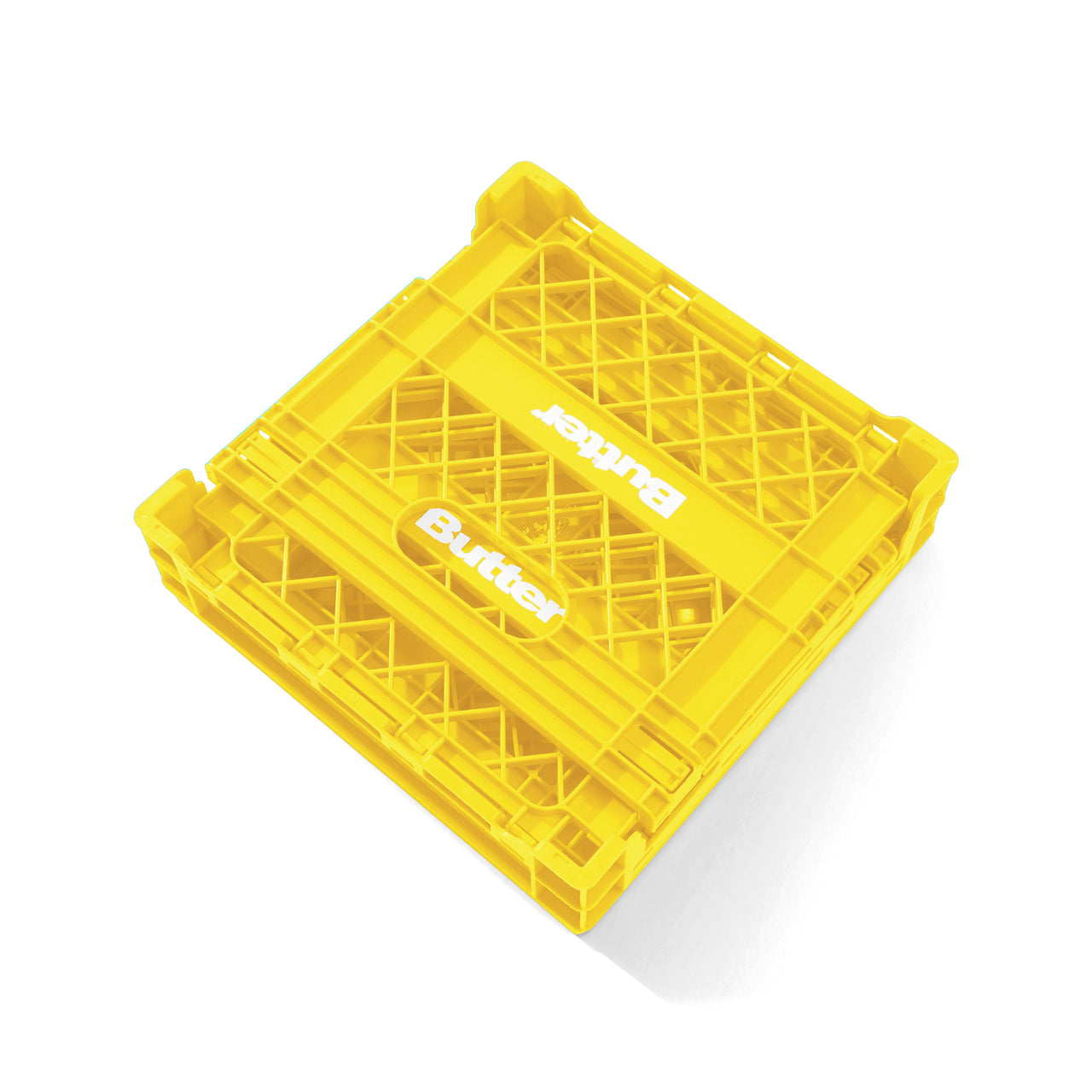 BUTTER GOODS -  COLLAPSIBLE RECORD CRATE - YELLOW