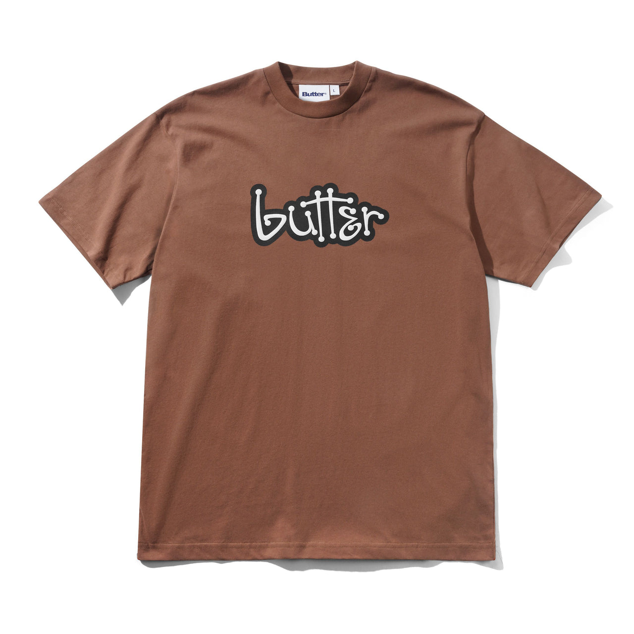 BUTTER GOODS - CONNECTION TEE  - BROWN
