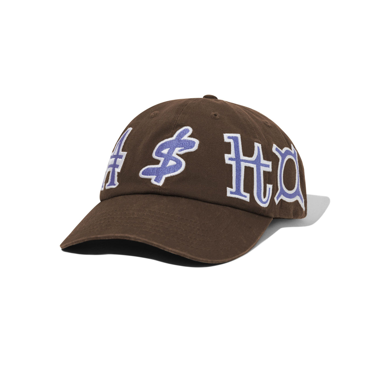 CASH ONLY - CURRENCY 6 PANEL CAP - DARK BROWN