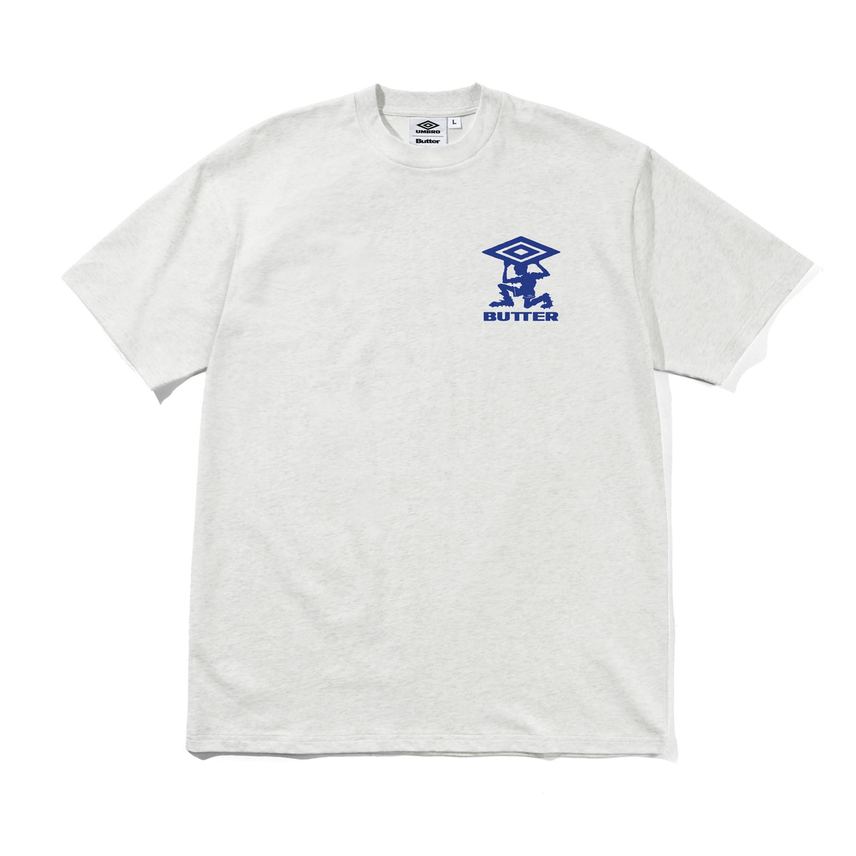 BUTTER GOODS X UMBRO - DIAMOND TERRAIN TEE - ASH