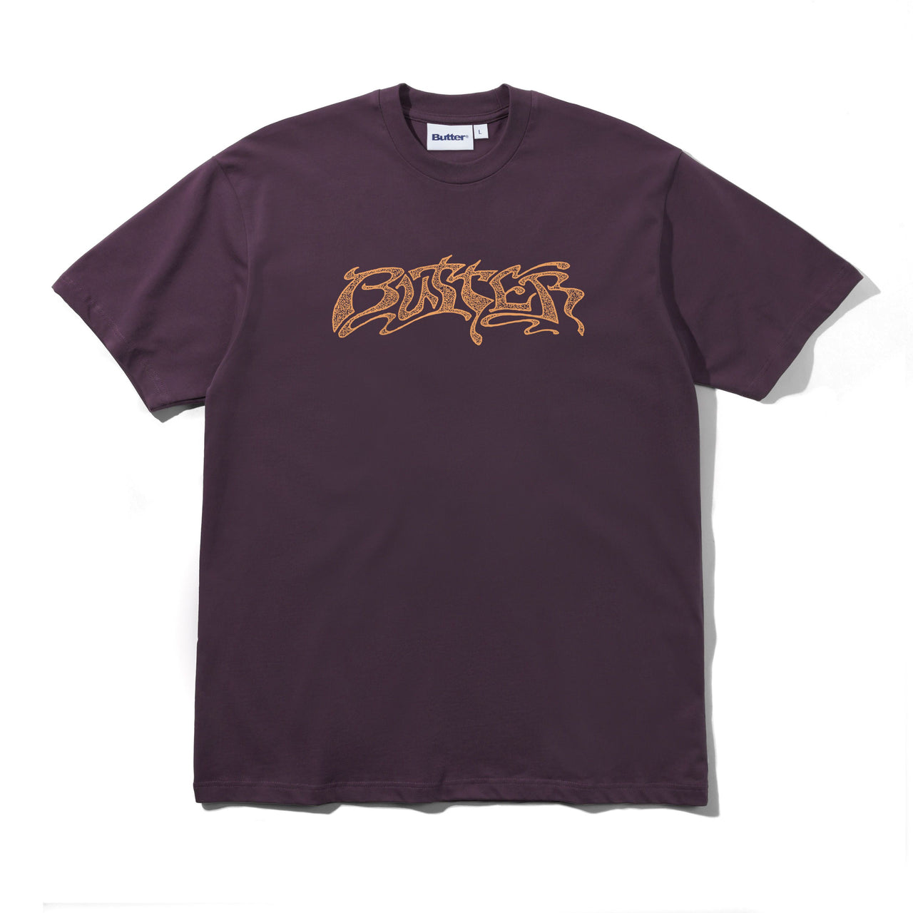 BUTTER GOODS - DRUMMER TEE - EGGPLANT