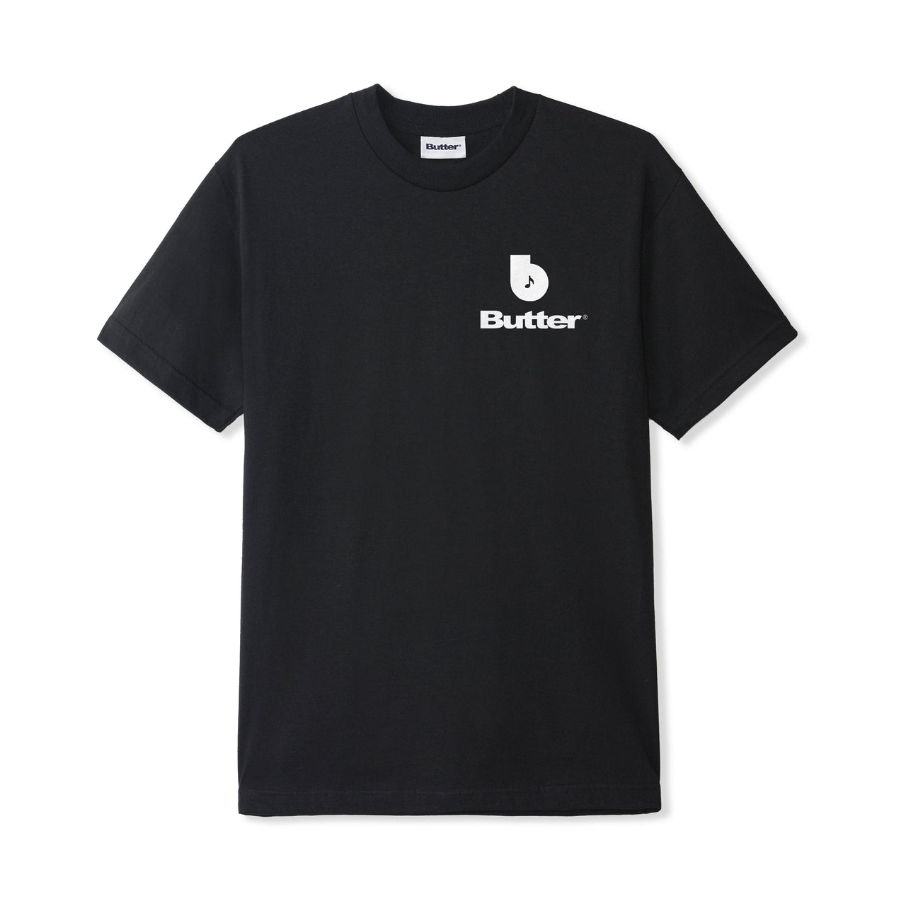 BUTTER GOODS X BLUE NOTE - FINEST LOGO TEE - BLACK