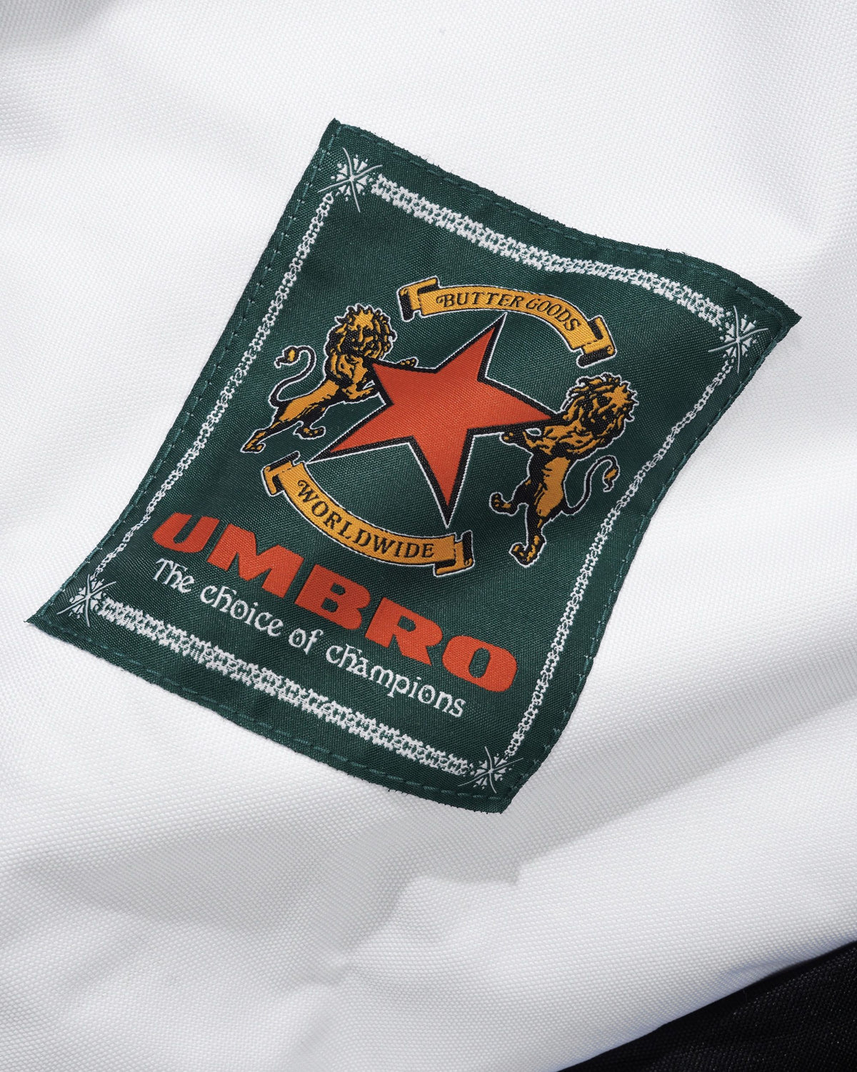BUTTER GOODS X UMBRO - FOOTBALL BEANBAG - BLACK / WHITE