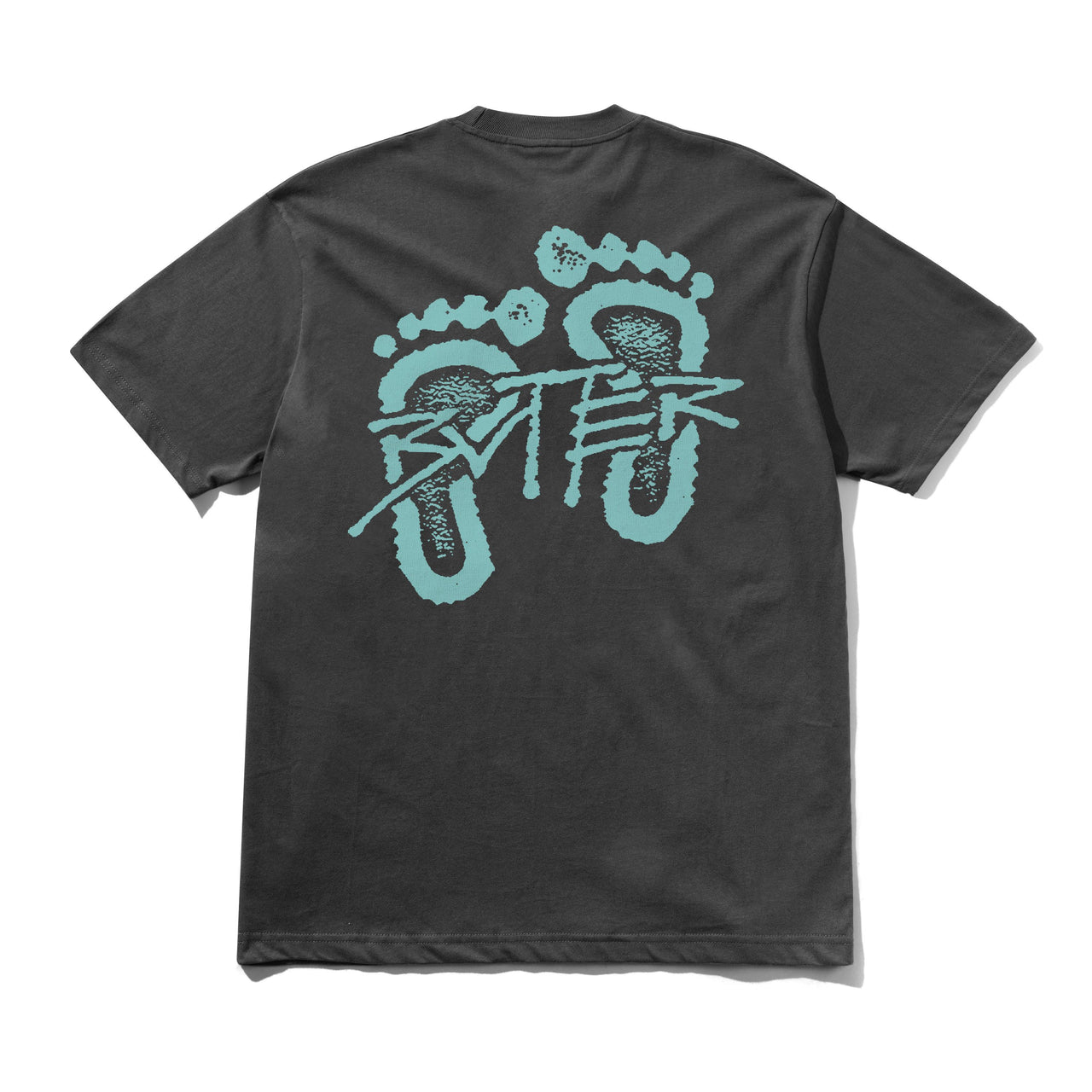 BUTTER GOODS - FOOTPRINTS TEE  - BLACK