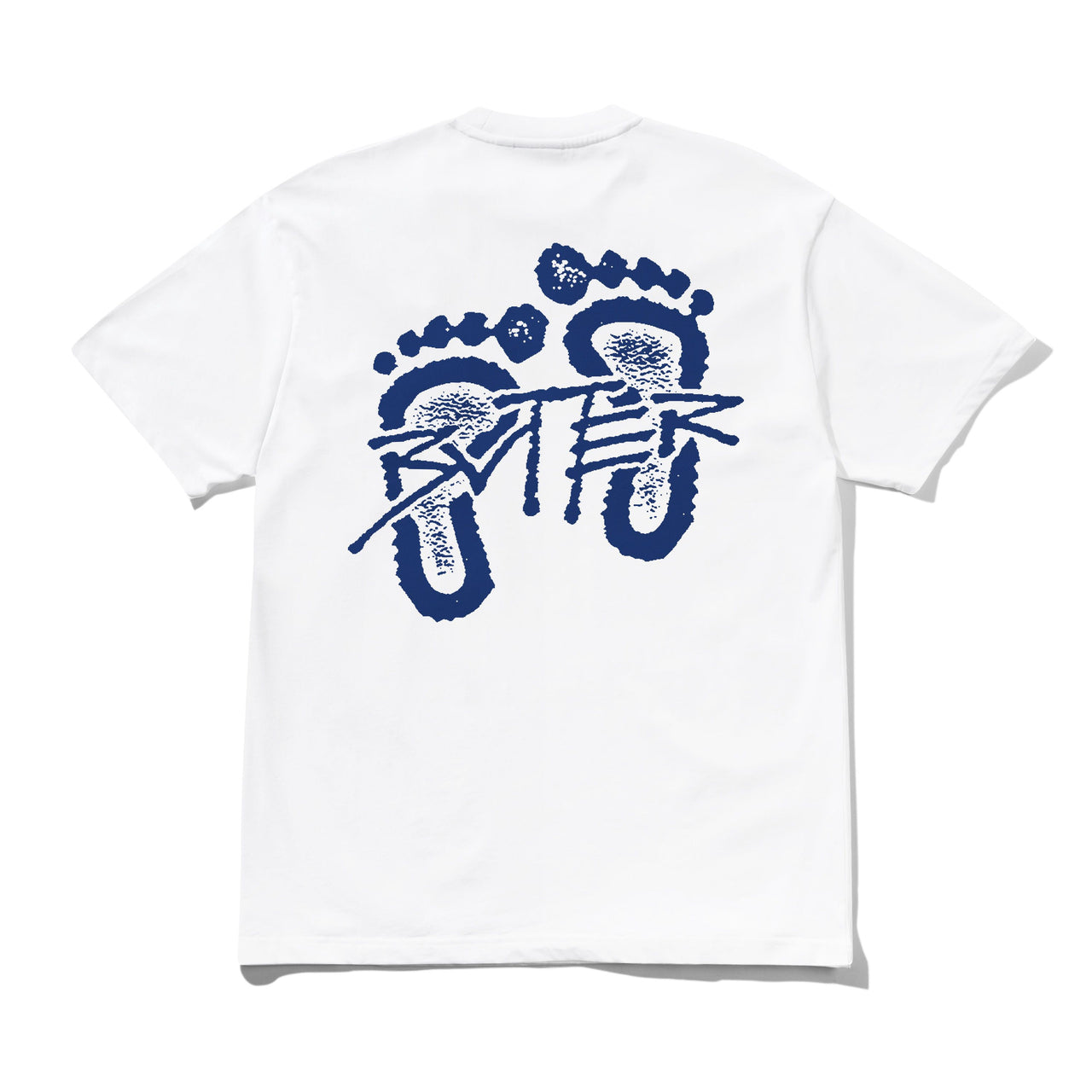 BUTTER GOODS - FOOTPRINTS TEE  - WHITE