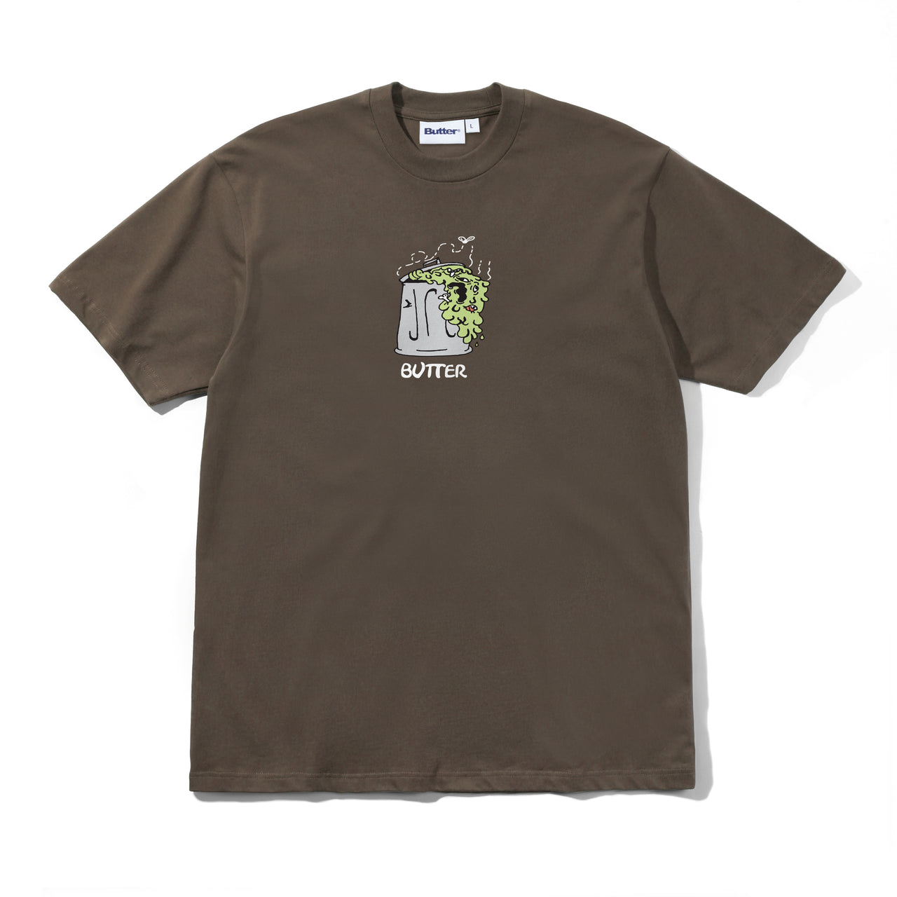 BUTTER GOODS - GARBAGE TEE - BROWN