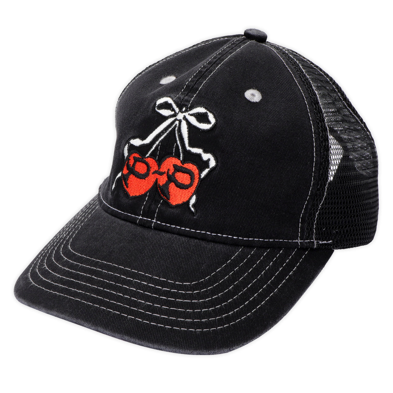 PASS~PORT - CHERRIES LEAGUES TRUCKER - WASHED BLACK