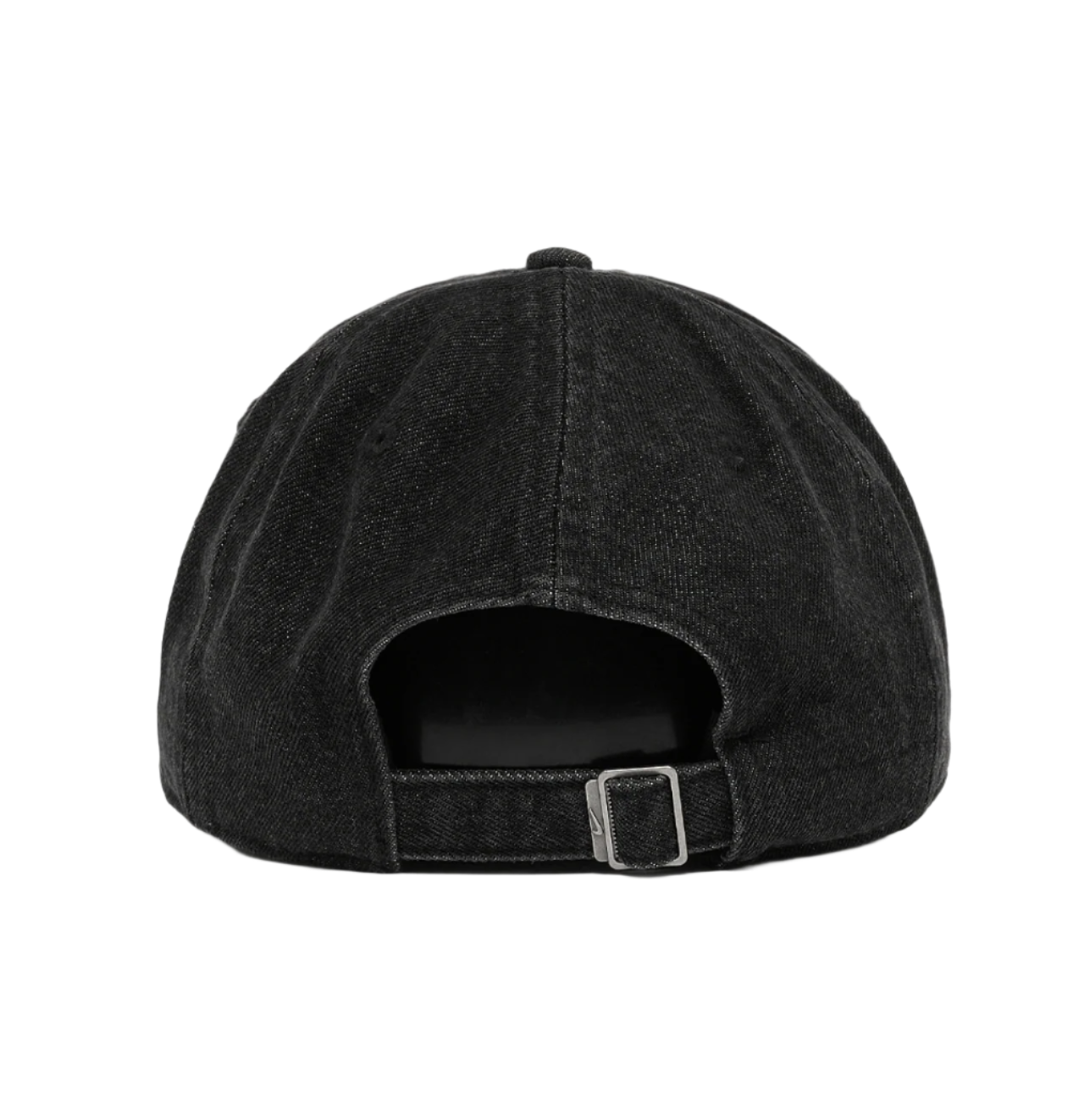 NIKE - CLUB UNSTRUCTURED DENIM CAP - BLACK / WHITE
