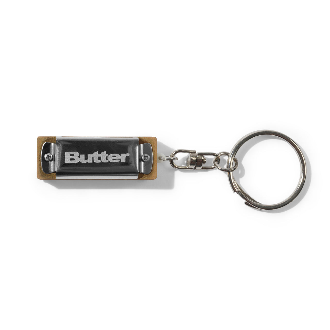 BUTTER GOODS - HARMONICA KEY CHAIN - SILVER
