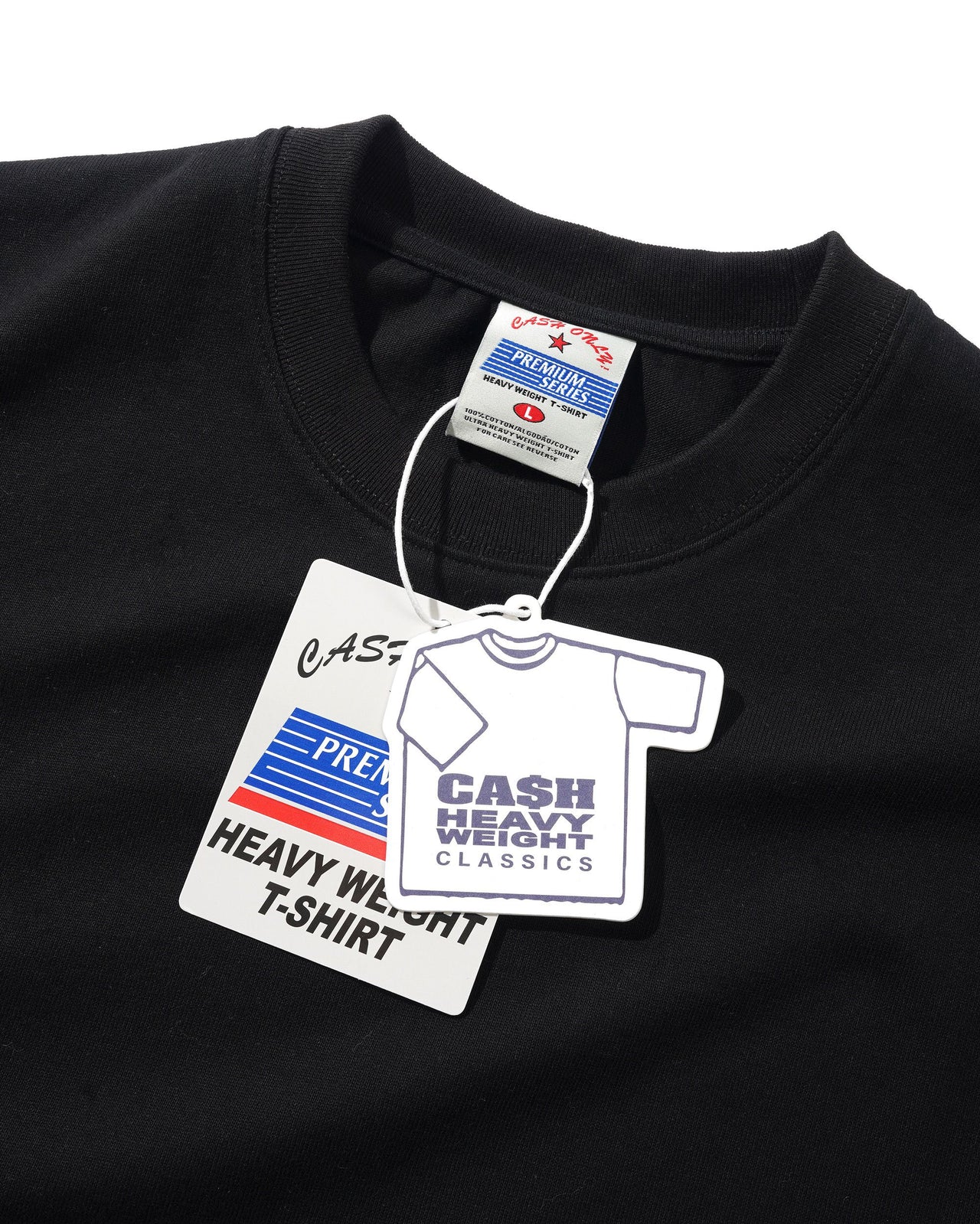 CASH ONLY - HEAVY-WEIGHT TEE - BLACK