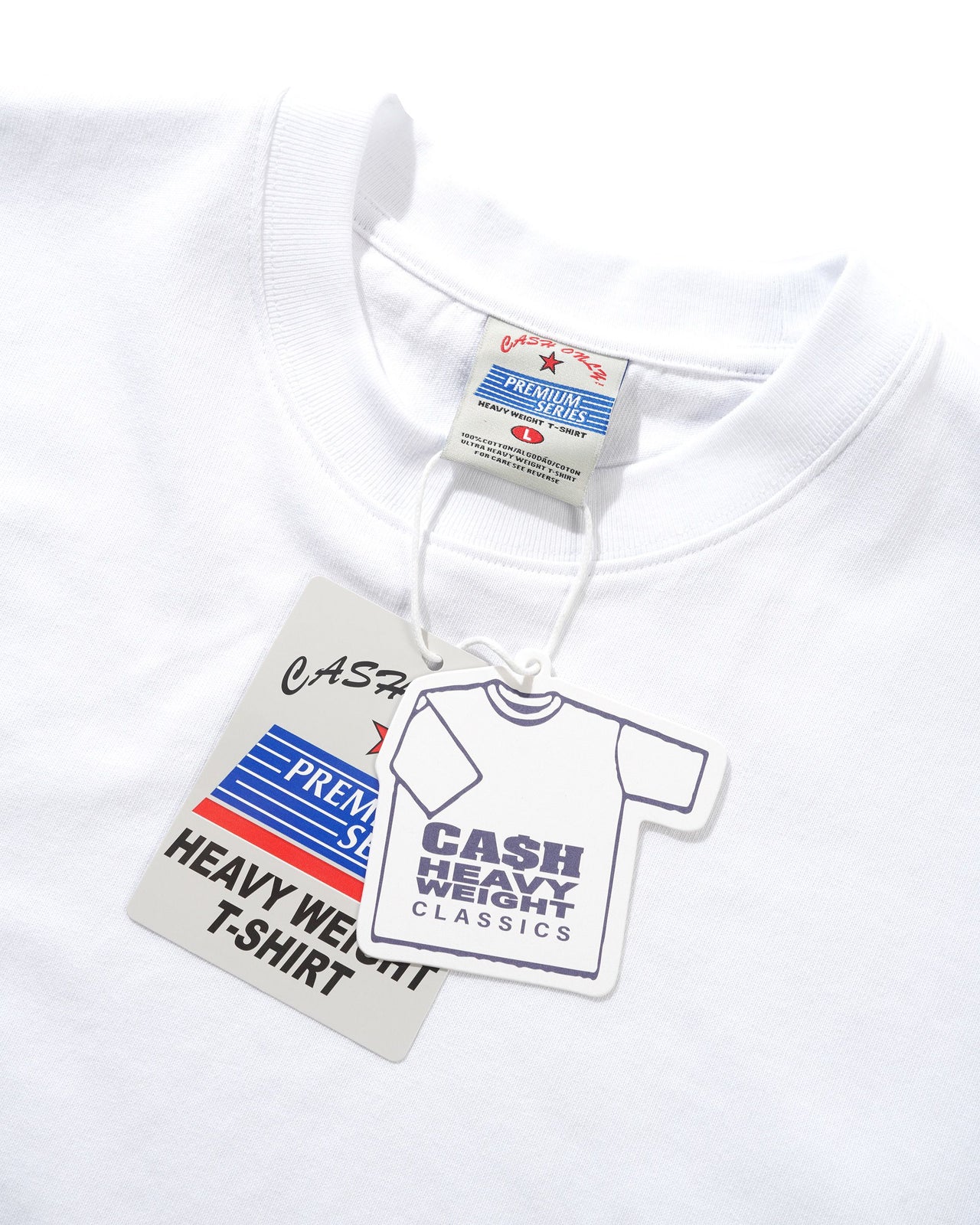 CASH ONLY - HEAVY-WEIGHT TEE - WHITE