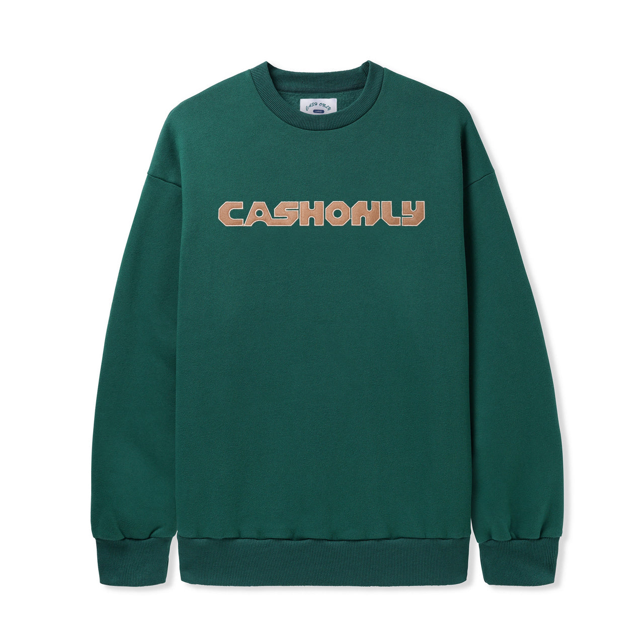 CASH ONLY - HOLD IT DOWN CREWNECK SWEATSHIRT - FOREST