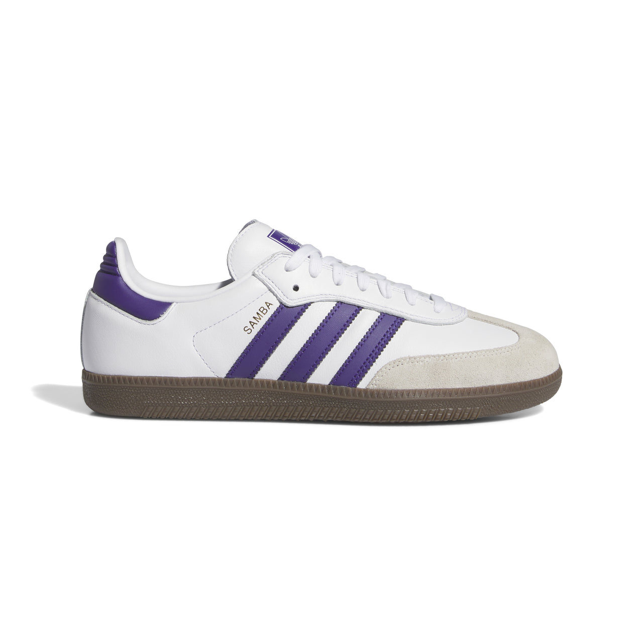 ADIDAS - SAMBA ADV - CLOUD WHITE / COLLEGIATE PURPLE / GOLD METALLIC