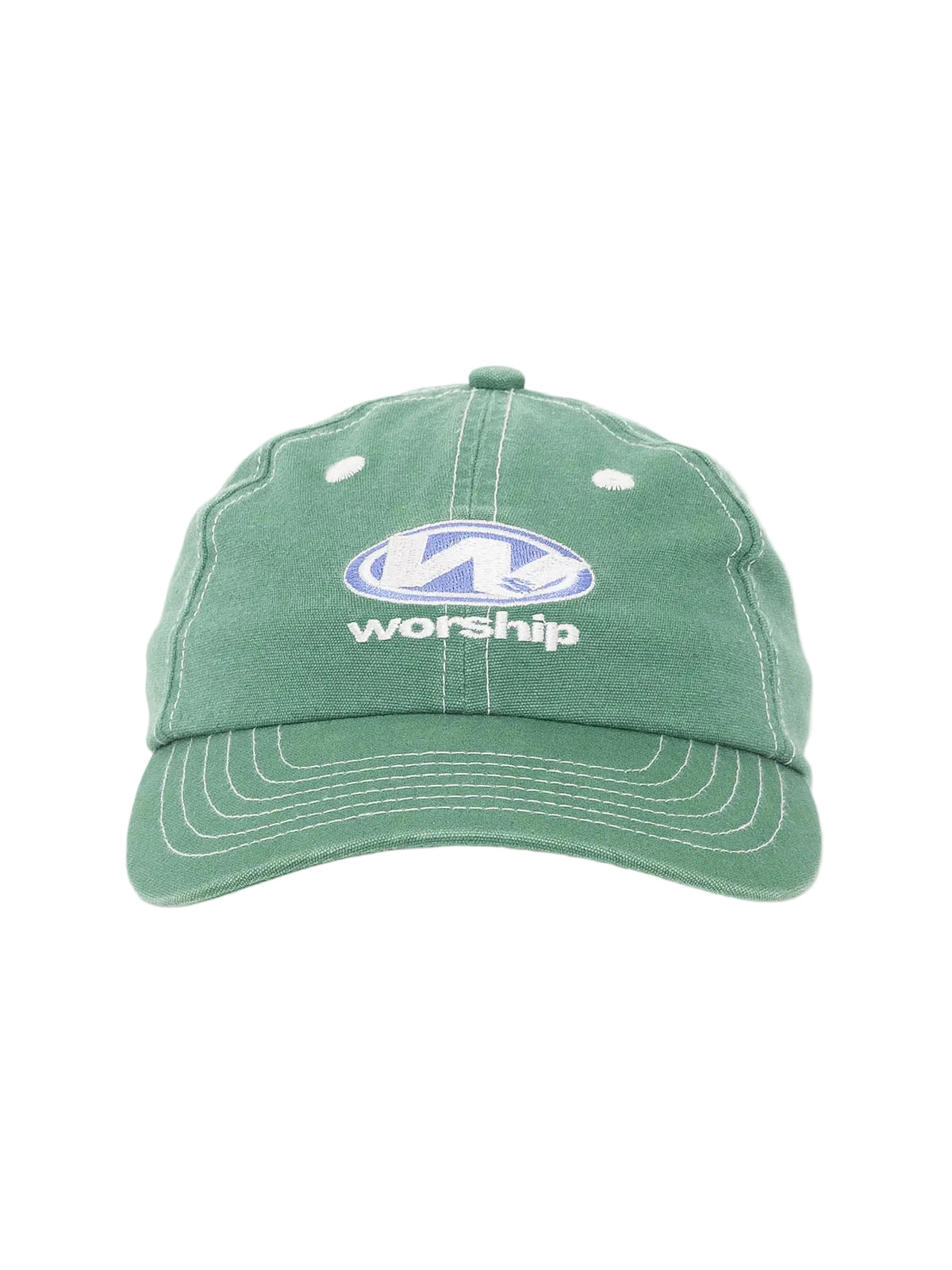 WORSHIP - SONIC 6 PANEL CANVAS HAT - EDEN GREEN