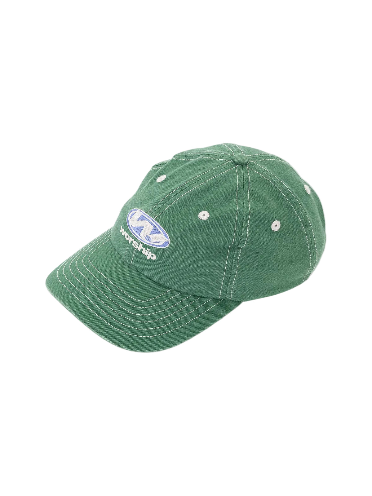 WORSHIP - SONIC 6 PANEL CANVAS HAT - EDEN GREEN