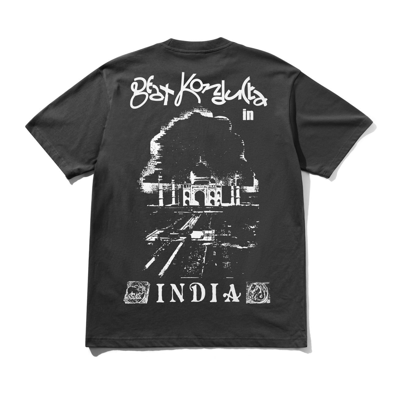 BUTTER GOODS X MADLIB - INDIA TEE  - WASHED BLACK