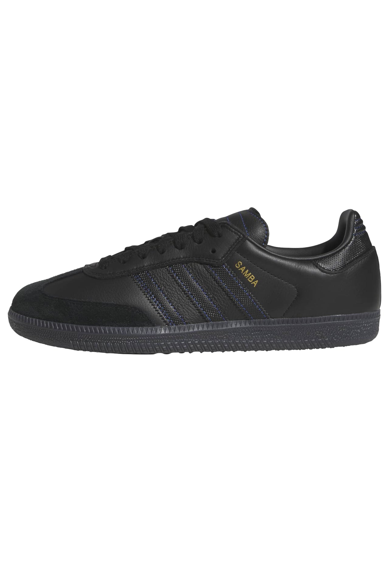ADIDAS - SAMBA ADV - BLACK / BLACK / ROYAL BLUE