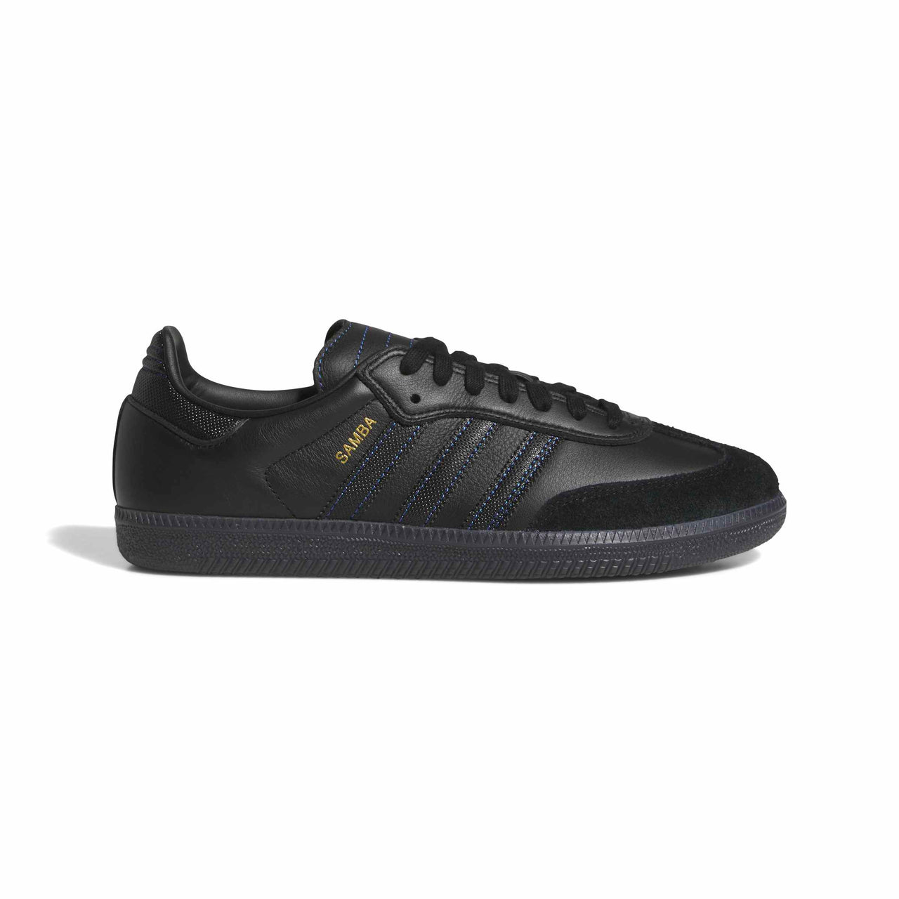 ADIDAS - SAMBA ADV - BLACK / BLACK / ROYAL BLUE