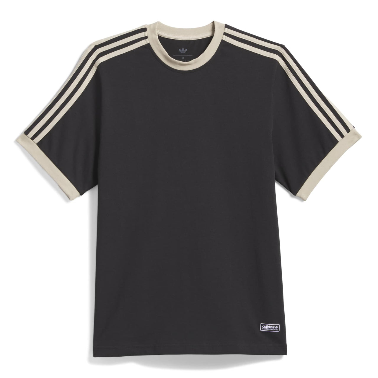 ADIDAS - RINGER TEE - BLACK / KHAKI THREE