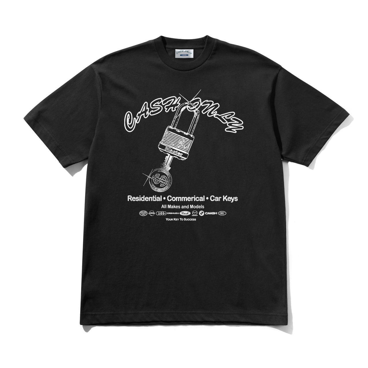 CASH ONLY - LOCKSMITH TEE - BLACK