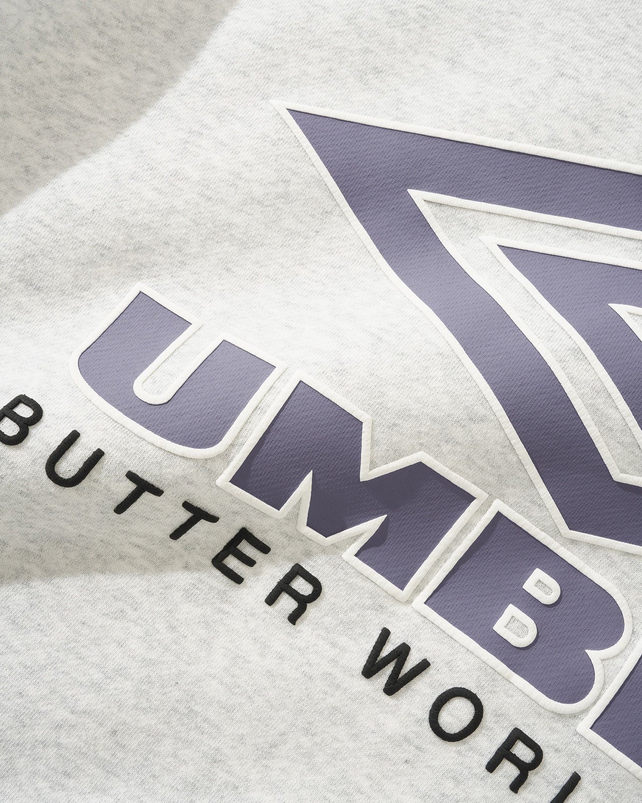 BUTTER GOODS X UMBRO - DIAMOND LOGO CREWNECK - ASH