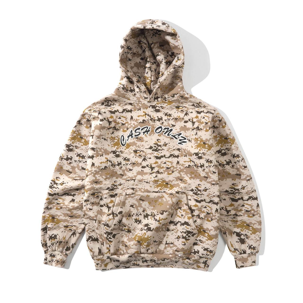 CASH ONLY - LOGO PULLOVER HOOD - CAMO