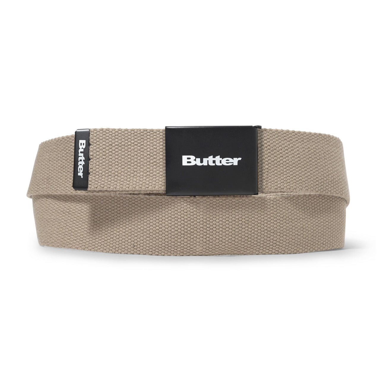 BUTTER GOODS - LOGO WOVEN BELT - TAN