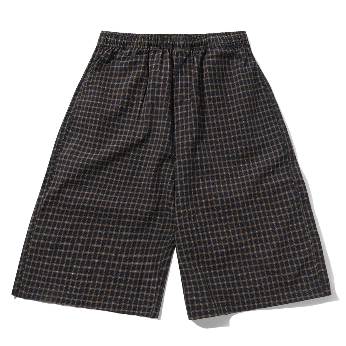 BUTTER GOODS - LOOSE SHORTS - BROWN SEERSUCKER PLAID