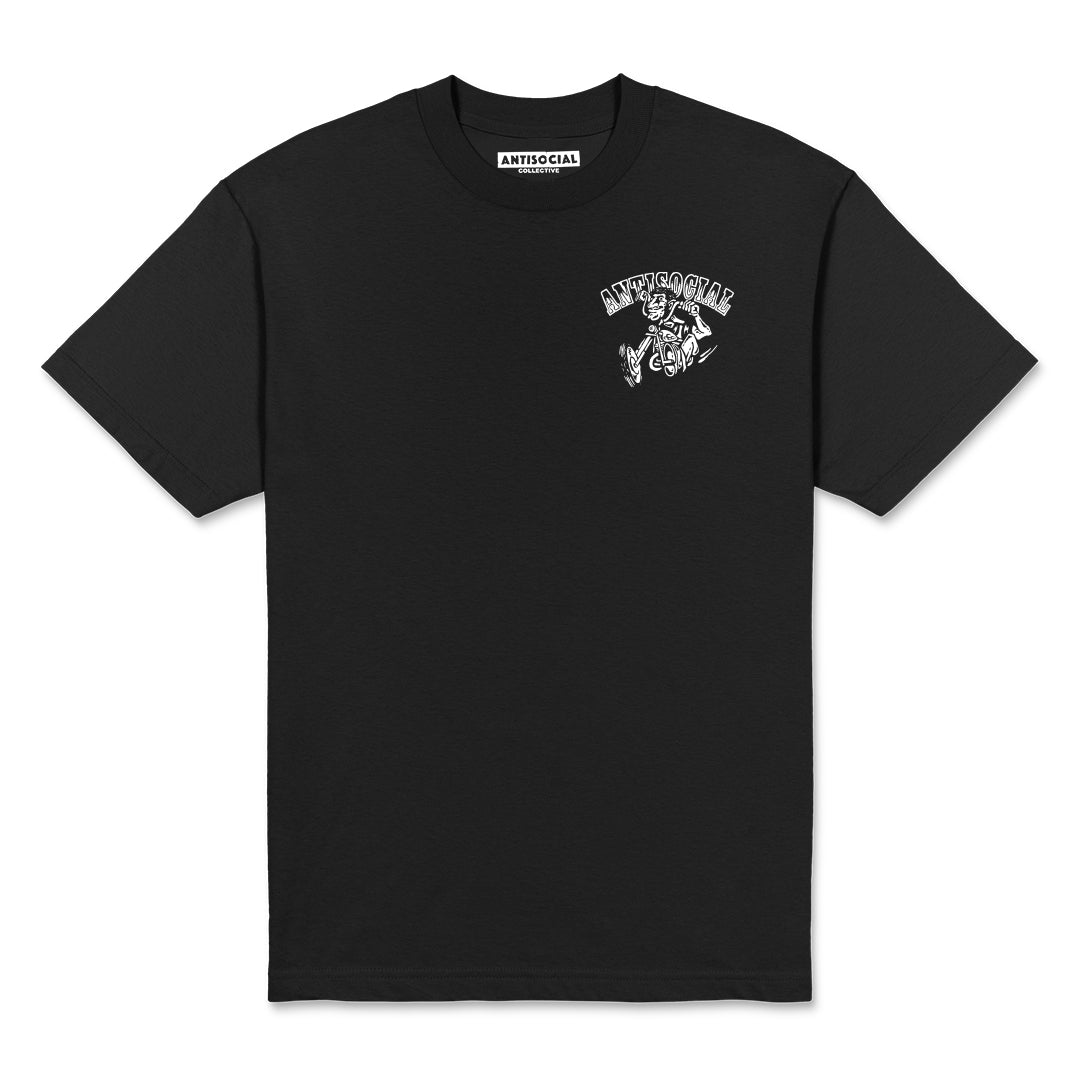 ANTISOCIAL - CHOPPER S/S TEE - BLACK