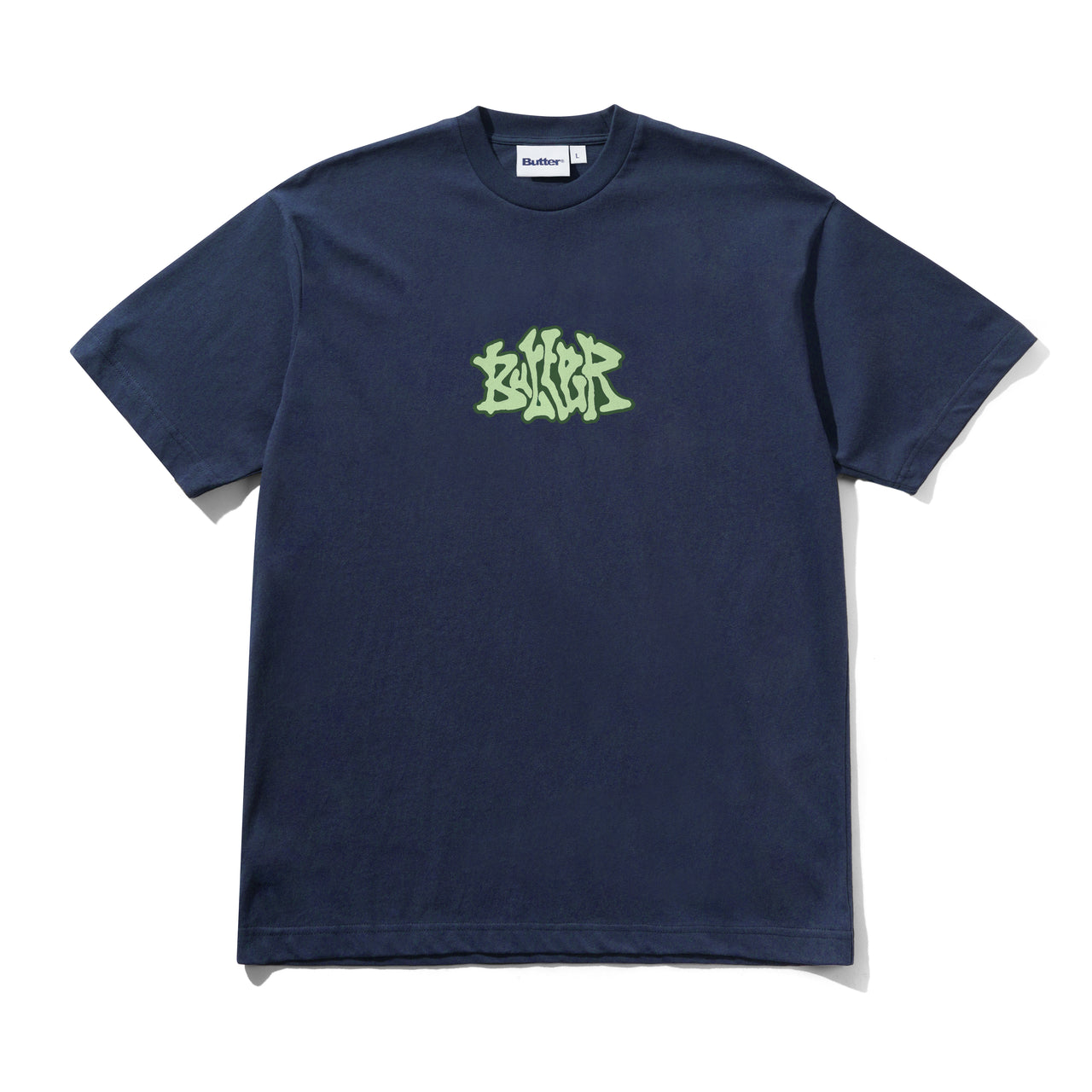 BUTTER GOODS - MELT TEE  - NAVY