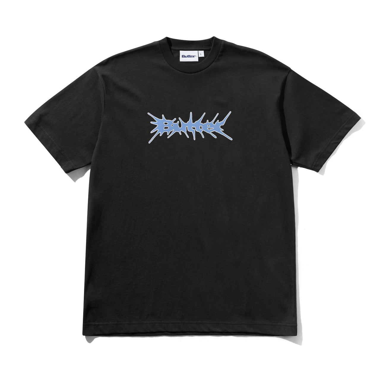 BUTTER GOODS - NAIL LOGO TEE - BLACK