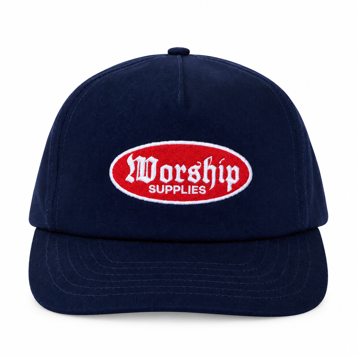 WORSHIP - RISE 5 PANEL HAT - NAVY