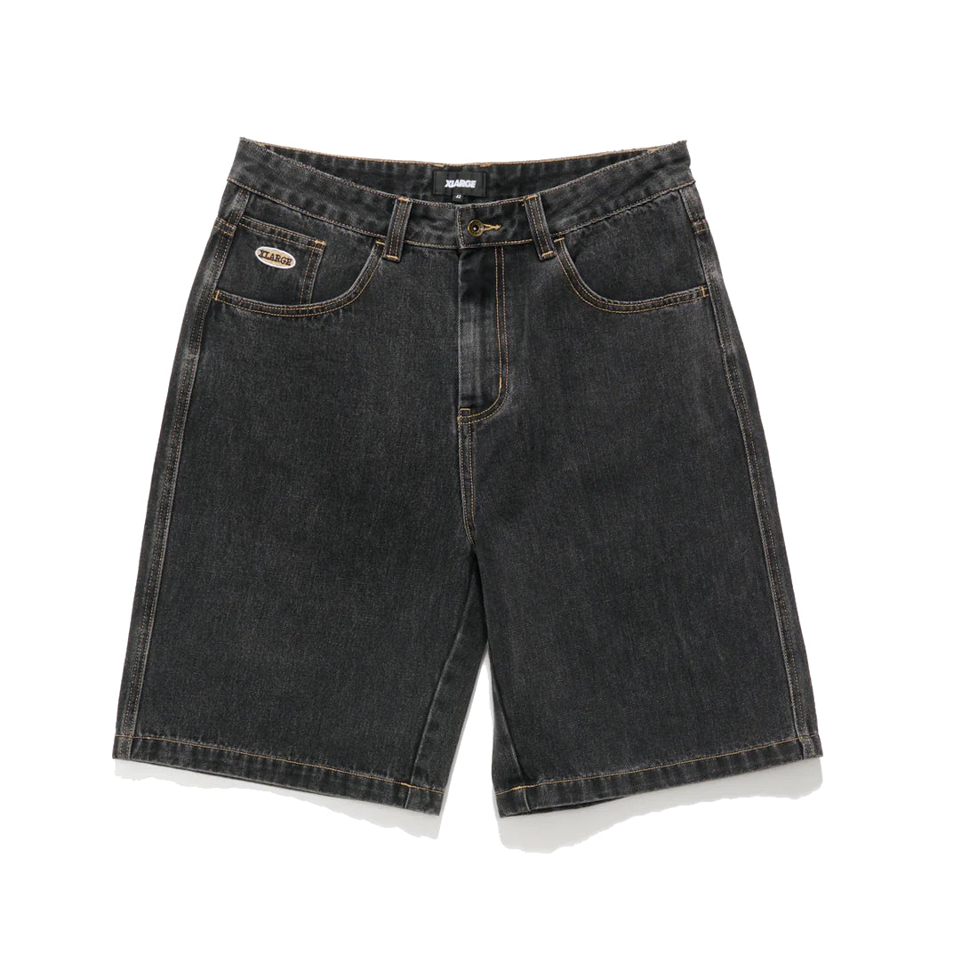 XLARGE - BULL DENIM 91 SHORT - WASHED BLACK