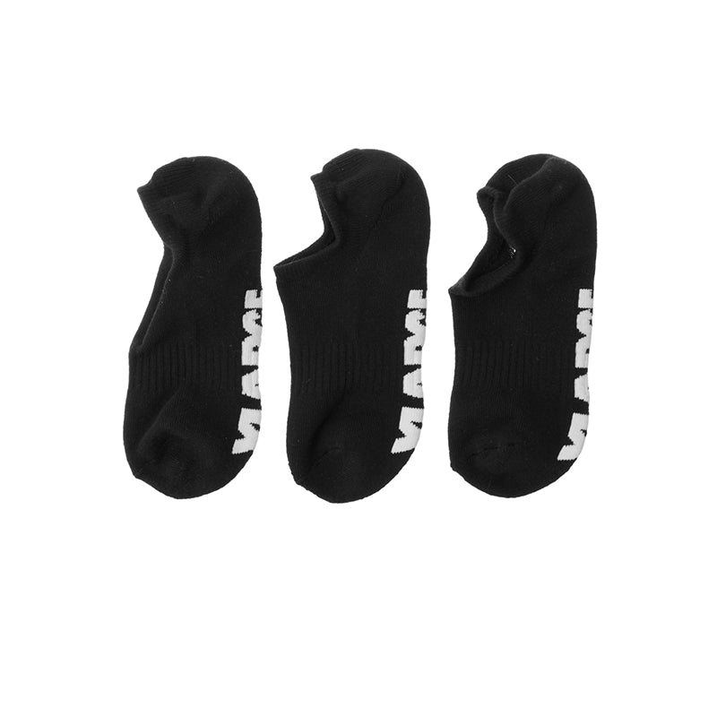 XLARGE - 91 NO-SHOW SOCK 3 PACK - BLACK