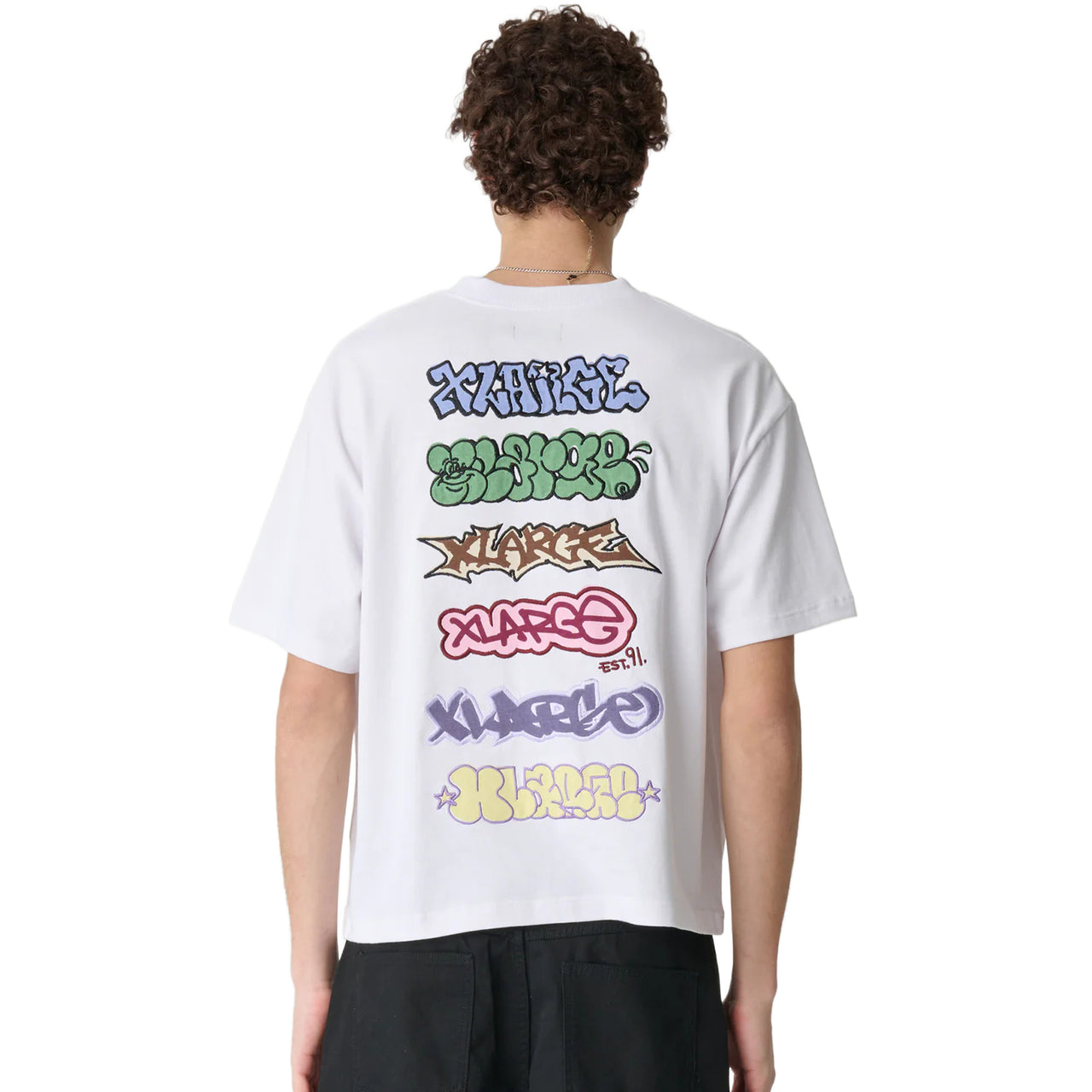 XLARGE - GRAFFITI GORILLA FIT TEE - WHITE