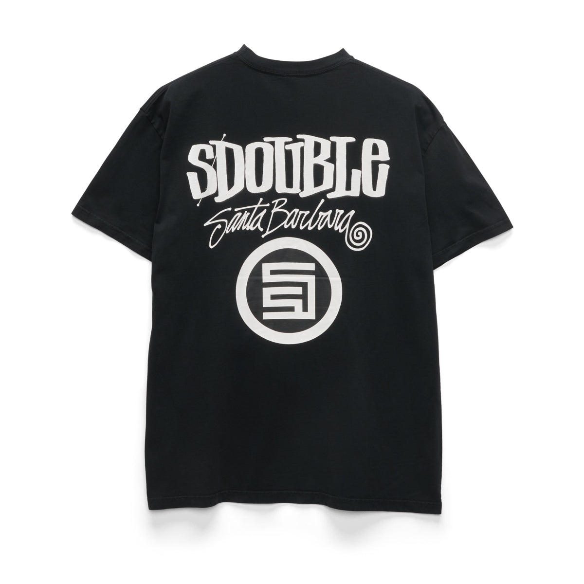 S-DOUBLE - COMBO PLATTER TEE - WASHED BLACK