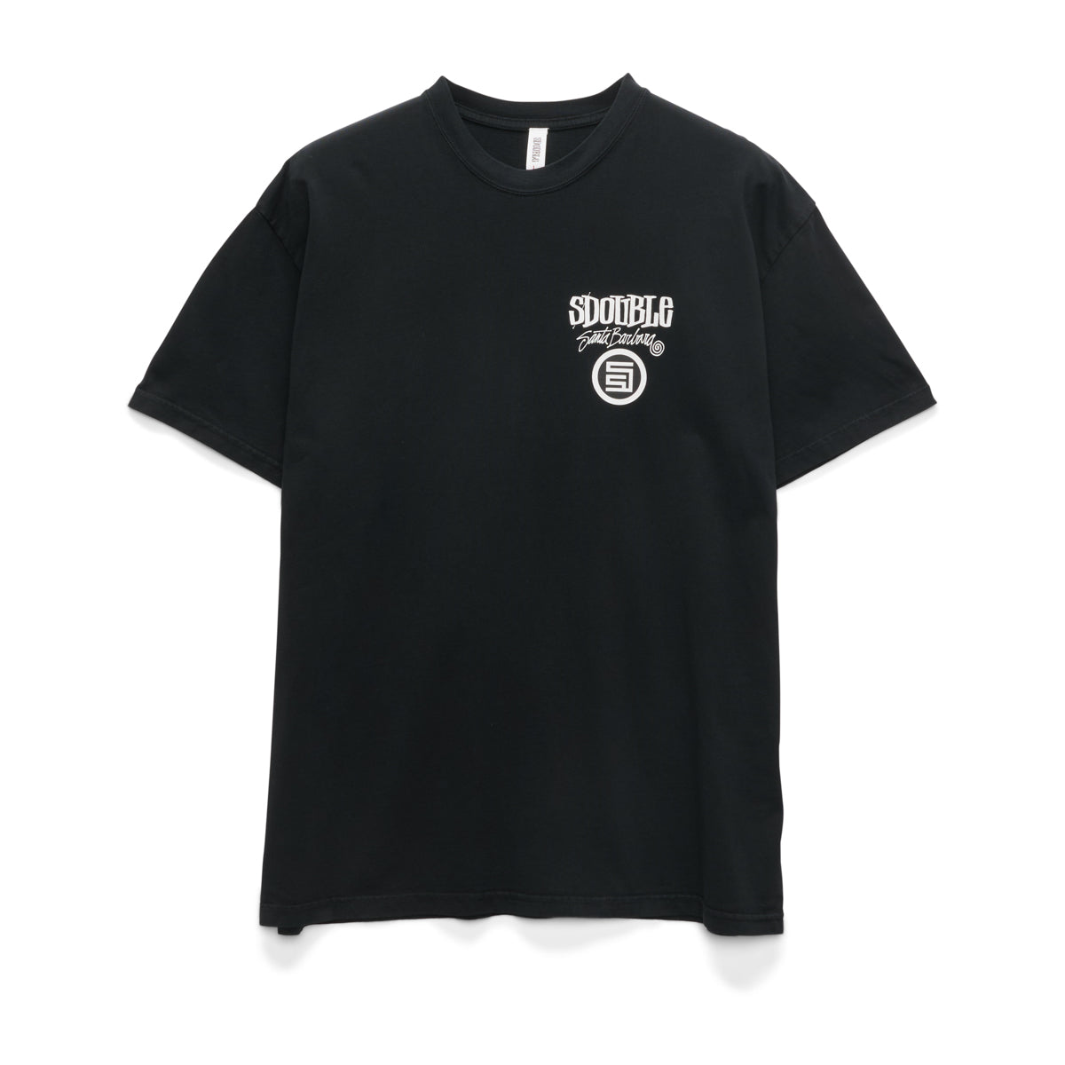 S-DOUBLE - COMBO PLATTER TEE - WASHED BLACK