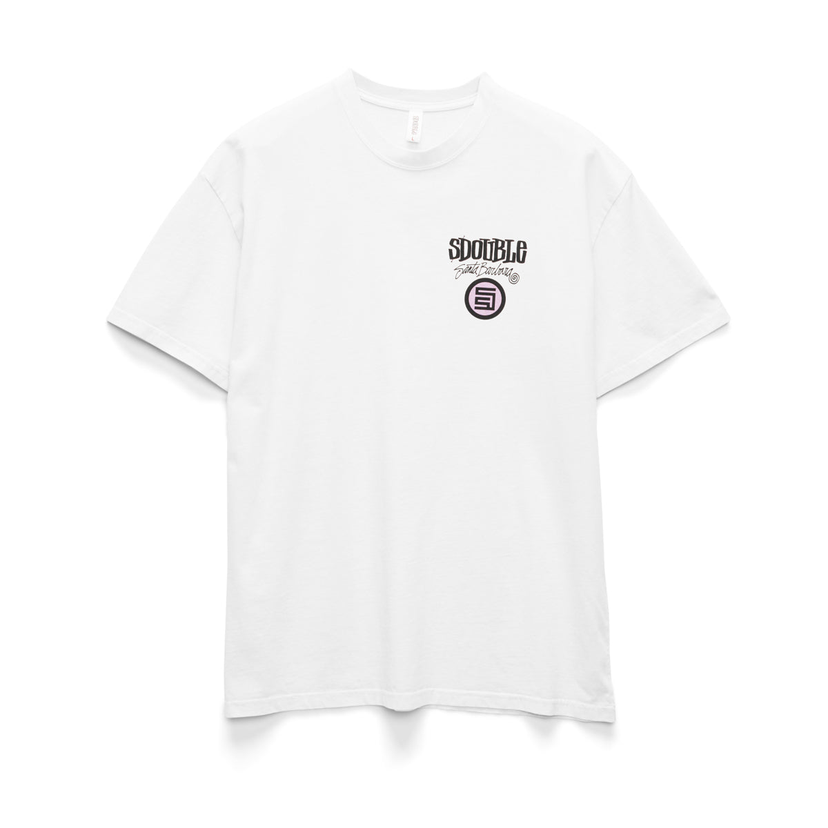 S-DOUBLE - COMBO PLATTER TEE - WHITE