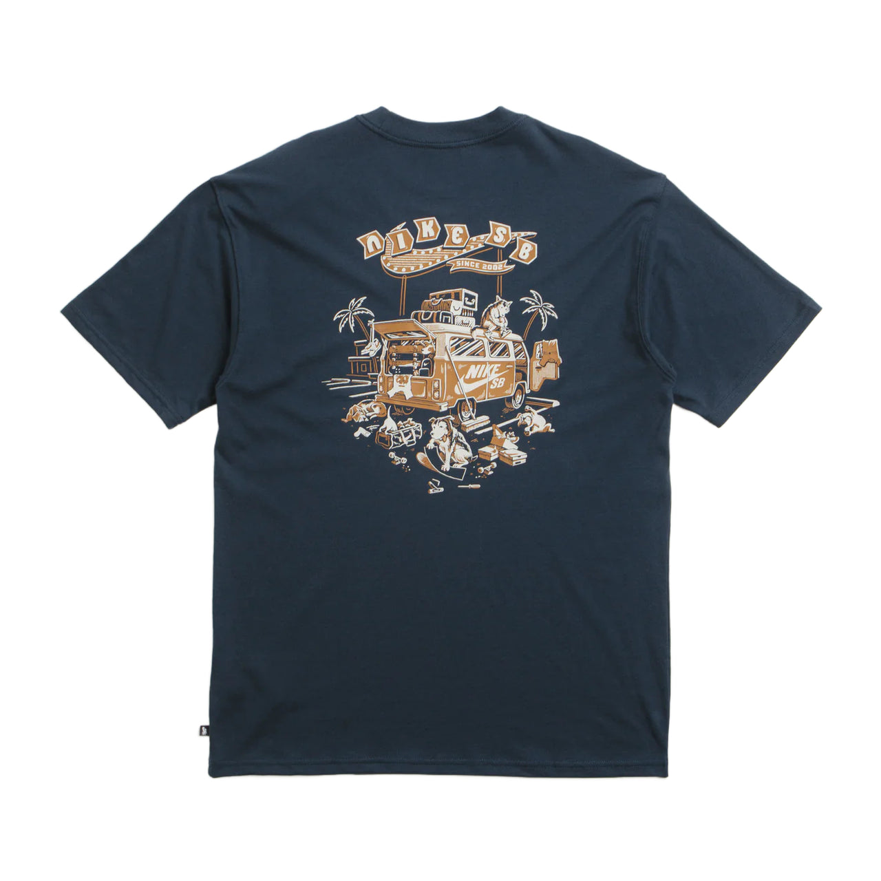 NIKE SB - ROAD DOGS GRAPHIC TEE - ARMORY NAVY