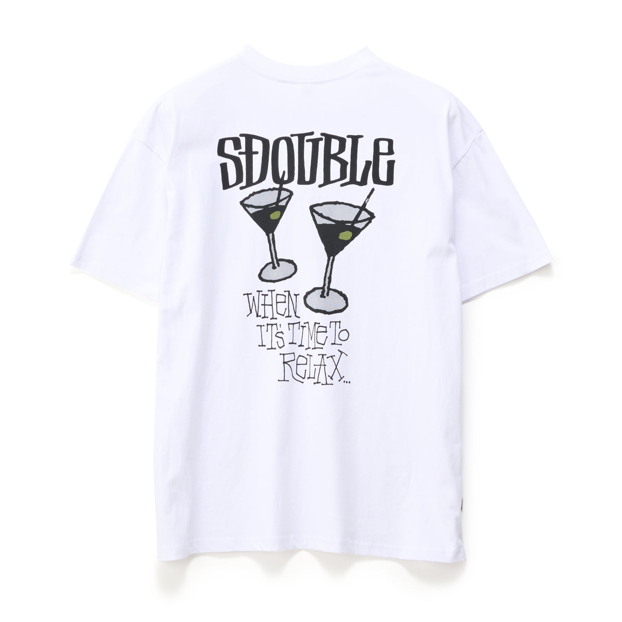 S-DOUBLE - TIME TO RELAX SS TEE - WHITE