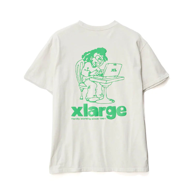 XLARGE - STUDY SS TEE - CHALK