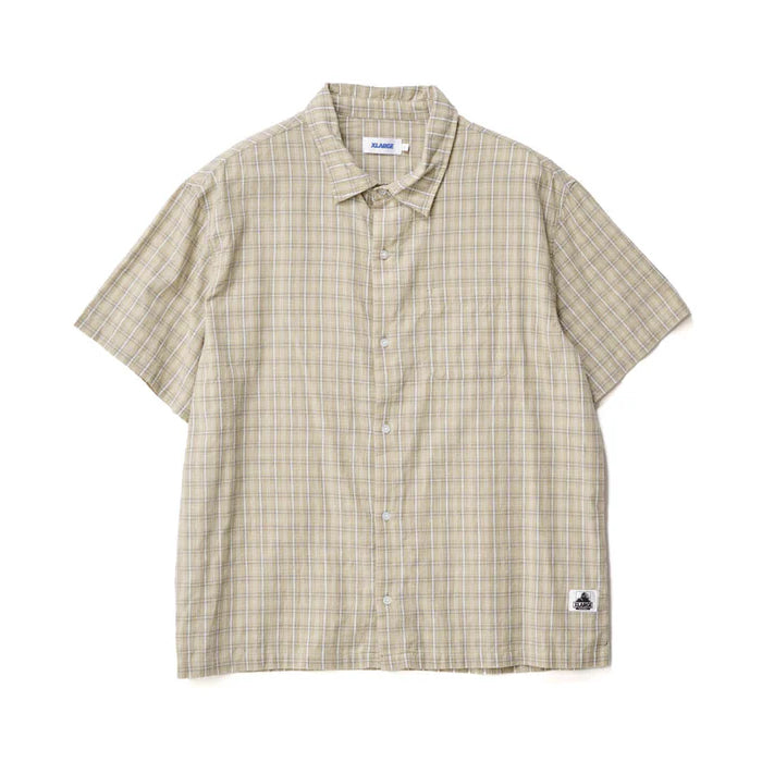 XLARGE - SWITCH CHECK SS SHIRT - TAN